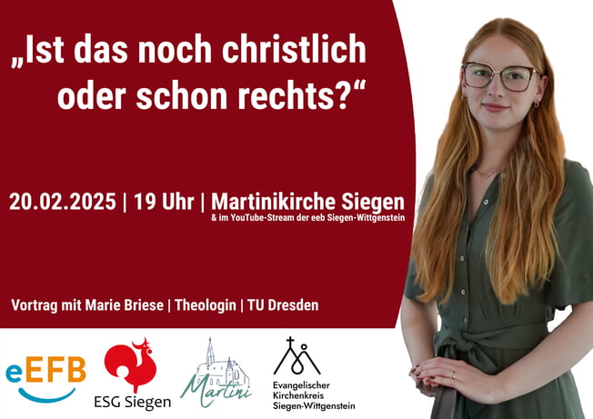 Vortrag: „Ist das noch christlich oder schon rechts?“ 